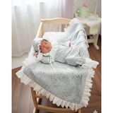 Tozpembebaby Pamuklu Tulum ve Battaniye Takımı - 0 - 3 Ay - Mint