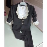 Tozpembebaby Siyah Frak Takimi- Dogumgunu Kostumu- Prens Takimi- Mevlut Takimi - 3 - 6 Ay