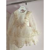 Tozpembebaby Vintage Bebek Elbisesi - 5 Yaş - Ekru