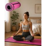tp 10 mm Pilates ve Egzersiz Matı Kaydırmaz Taban Konforlu Spor Minderi Hafif Taşınabilir - Lisinya
