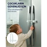 tp 4 Adet Dolap Kapak Kilidi Ev Içi Güvenlik Için Pratik Koruma Seti Yeni Nesil - Lisinya