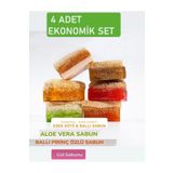 TP 4’lü Set ( Pirinç Özlü Sabun /aloevera Sabun/ /eşek Sütü /gül Sabun