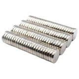 Tp 50 Adet 10X2MM Yuvarlak Neodyum Mıknatıs Güçlü Magnet Nikel Kaplamalı ( Lisinya )