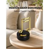 tp Altın Nota Figürlü Dönen Müzik Kutusu Dekoratif Music Box Yeni Nesil - Lisinya