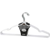 tp Buğz Beyaz 10PCS Silikon Kaplamalı Metal Elbise Askısı 40CM BX40
