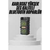 Tp Buğz Bluetooth Hoparlör Yüksek Ses Kaliteli Büyük Boy Çift Çıkışlı Ses Bombası