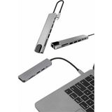 Tp Buğz Çevirici Dönüştürücü Adaptör Macbook 3 In 1 Type-C To Hdmı USB 3.0