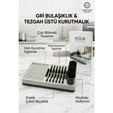 tp Buğz Drenajlı Gri Bulaşıklık Tezgah Üstü Tabak Bardak Kurutma Mutfak Düzenleyici