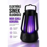 tp Buğz Elektrikli Sinek Öldürücü Mor Işıklı Taşınabilir Haşere Lambası Tek Tuşlu Cihaz