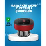Tp Buğz Elektrikli Vakumlu Çukurluk Masaj Aleti Isıtmalı ve Kırmızı Işıklı Terapi Seti