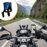 Tp Buğz Evrensel Motosiklet Telefon Tutucu – Kaymaz, Kilitlenebilir Güvenli Tutuşlu, 360° Ayarlanabilir Gidon Bağlantılı Akıllı Telefon Aparatı