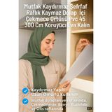 Tp Buğz Kaydırmaz Şeffaf Raflık Örtüsü 45X300 cm Dolap Içi, Çekmece ve Buzdolabı Koruyucu Eva Pvc Kaplama