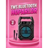 tp Buğz Taşınabilir 6.5” Bluetooth Hoparlör USB Tf Kart Mikrofonlu Şarjlı Sistem