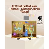 Tp Çocuklar Için Renkli LED Mesaj Tahtası – Neon Kalemli, Eğlenceli ve Yaratıcı Yazı Panosu ( Lisinya )