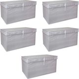 Tp Çok Amaçlı Düzenleyici Kutu Organizer Cırt Cırtlı Hurç Mega Plus Boy 40CM x 30CM x 70CM (5 Adet) ( Lisinya )