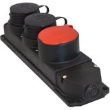 Tp Electric 3104 315 0300 3X25A Kauçuk Üçlü Grup Priz 1 (3X25) 2 (1X16)