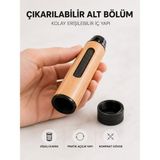 tp Kokusuz Dumansız Taşınabilir Cep Küllüğü 3 Uçlu Kompakt Ahşap Görünümlü Tasarım - Lisinya