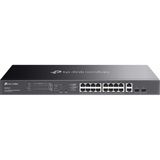 tp-link 16 bağlantı noktalı poe gigabit anahtarı (es220gmp) | 16 poe+ bağlantı noktası, 2 uplink bağlantı noktası, 2 sfp bağlantı noktası | 250w bütçe | omada kolay uzaktan bulut yönetilen | vlan... - Beyaz