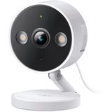 TP-Link 2K QHD Güvenlik Kamerası Kapalı/Açık, 2024 PCMag Editörün Seçimi, Renkli Gece Görüşü, Ücretsiz Kişi/Evcil Hayvan/Araç Algılama, Bebek Monitörü, Yerel/Bulut depolama, IP66, Çift Spot Işığı