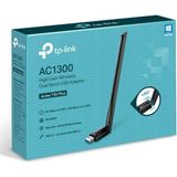 TP-Link Archer T3U Plus 1300MBPS Kablosuz Dual Band USB Adaptor Yüksek Performanslı Antenler ile