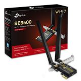 TP-Link Archer TBE400E | BE6500 Wi-Fi 7 PCIe Adaptör | Bluetooth 5.4 | Üç Bant 2882 + 2882 + 688 Mbps | Çift Anten | WPA3 Güvenlik | OFDMA & MU-MIMO | Windows 11 64-bit Uyumluluk