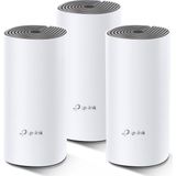 TP-Link Deco E4 (3-Pack), AC1200 Mbps, Dual-Band, 10/100Mbps Portları, 100 Cihaza Kadar Bağlanılabilirlik, 370 m²'ye Kadar Kapsama, Mobil Uygulama ile Kolay Kurulum, Wi-Fi 5 Mesh Sistemi