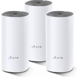 TP-Link Deco E4 (3-Pack) | Wi-Fi 5 Mesh Sistemi | AC1200 Mbps Hız | Fiber Uyumlu | Çift Bant | 100 Mbps Port | 100 Cihaz Desteği | 370 m² Kapsama | WPA3 | Mobil Uygulama ile Kolay Kurulum