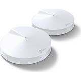 TP-Link Deco M5(2-Pack), AC1300 Mbps, Dual-Band, Gigabit Portları, 100 Cihaza Kadar Bağlanılabilirlik, 350 m²'ye Kadar Kapsama, Mobil Uygulama ile Kolay Kurulum, Wi-Fi 5 Mesh Sistemi