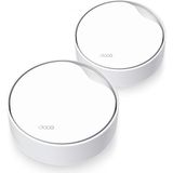 TP-Link Deco X50-PoE(2-pack), AX3000 Mbps, PoE Destekli, Dual-Band, 2,5Gbps Ethernet Portu, 150 Cihaza Kadar Bağlantı, 420 m² 'ye Kadar Kapsama, Mobil Uygulama ile Kolay Kurulum, Wi-Fi 6 Mesh Sistemi