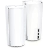 Tp-Link Deco XE200 Mesh Wifi AXE11000 Üç Bantlı Wifi 6e Mesh Ağ Sistemi - Kablosuz Internet Yönlendiricisi ve Genişleticisinin, 10 Gbps Ethernet Bağlantı Noktasının, Com...