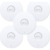 Tp-Link EAP613 5'li Paket Ultra Ince Kablosuz Erişim Noktası, Dc Adaptörsüz | Omada Gerçek Wi-Fi 6 AX1800 | Ağ, Kesintisiz Dolaşım, Wpa3, Mu-Mımo | Uzaktan ve A...