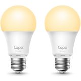 TP-Link Tapo L510E(2-pack) | Akıllı Wi-Fi Ampul | 806 Lümen | E27 | 8.3W | Kısılabilir Sıcak Beyaz Işık | Enerji Tasarruflu | Alexa & Google Home Uyumlu | Hub Gerektirmez | Uygulama ile Işık Kontrolü