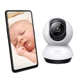 TP-Link Tapo Pan/Tilt AI Akıllı Ev Güvenliği Wi-Fi Kamera, Bebek Monitörü, 2K, 4MP, AI Algılama ve Bildirim, Gece Görüşü, İki Yönlü Ses, Ses ve Işık Alarmı, SD Kart Yuvası, Hub Gerekmez (TC72)