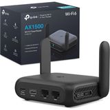 Tp-Link TL-WR1512X Wi-Fi 6 Seyahat Wlan Router AX1500, Powerbank Işlemiyle Çift Bantlı Access Point, 2×gigabit Bağlantı Noktası, Openvpn ve Wireguard, USB 3.0, Wpa3, 7 Çalışma Modu