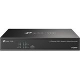Tp-Link Vıgı NVR1004H-4P 4 Kanal 5mp Poe+ 53W H.265+ 80 Mbps 1 Sata 2 USB 4K HDMI Nvr Kayıt Cihazı - Siyah