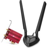 Tp-Link Wifi 6e Intel AX210 AXE5400 Pc Için Pcıe Wifi Kartı Archer TXE75E- Masaüstü Bilgisayar Için Üç Bantlı Kablosuz Adaptör, Manyetik Tabanlı Çift Anten, Blueto...
