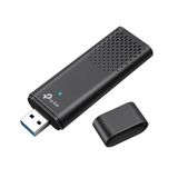 TP-Link WiFi Stick 6 güçlü AX1800Mbps, Archer TX20U, WLAN USB adaptörü, WLAN dongle, USB 3.0 Dual-Band, 2.4G/5GHz, MU-MIMO, WPA3, Windows 11/10 ile uyumlu