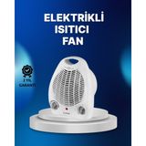 Tp Mini Elektrikli Isıtıcı – 2000W Güç, Fanlı Isıtma, 3 Isı Modu ( Lisinya )
