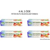 TP PETEK 4 Al 3 Öde Birlik Kilitli Buzdolabı Poşeti