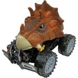 tp Sürtmeli Dinazor Robota Dönüşen Araba 14 cm - Kahverengi (Lisinya)