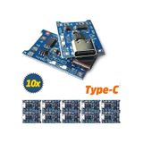 Tp4056 10 Adet Ters Akım Korumalı Tp4056 18650 Type C Lityum Pil