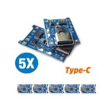 Tp4056 5 Adet Ters Akım Korumalı Tp4056 18650 Type C Lityum Pil Ş
