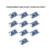 Tp4056 Mikro Usb 1A 3,7V Lityum Pil Şarj Devresi (10 Adet)