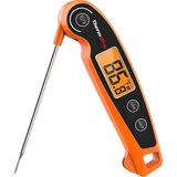 TP605W Ipx6 Su Geçirmez, Katlanabilir Problu ve Arkadan Aydınlatmalı Ekranlı Anında Okunan Dijital Et ve Gıda Termometresi - 001 - Beyaz - 0,5 ml