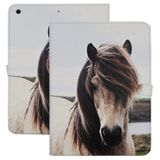 TPACC iPad 10,2 inç (2021/2020/2019 Model, iPad 9/8/7 Nesil) için Kılıf, Premium PU Deri İnce Katlanır Kılıf Ayarlanabilir Stand Kabuk Darbeye Dayanıklı TPU İç Kapak, Kirli Beyaz At