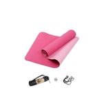Tpe Pilates Yoga Minderi 6 Mm, Taşıma Çantalı Çift Renkli Yoga Matı MOR