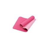 Tpe Pilates Yoga Minderi 6 Mm, Taşıma Çantalı Çift Renkli Yoga Matı Pembe PEMBE