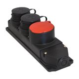 Tplast Kauçuk Üçlü Grup Priz 1x(3x25)-2x(1x16)