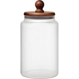 Tr 1700 ml Akasya Kapaklı Cam Kavanoz Saklama Kabı Hava Geçirmez Büyük Boy Mutfak Kavanozu - 0 - 249 ml
