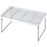 Tr 4 Adet Raf Düzenleyici Dolap Içi Organizer Metal Ayaklı 14CM x 30CM - Çok Renkli